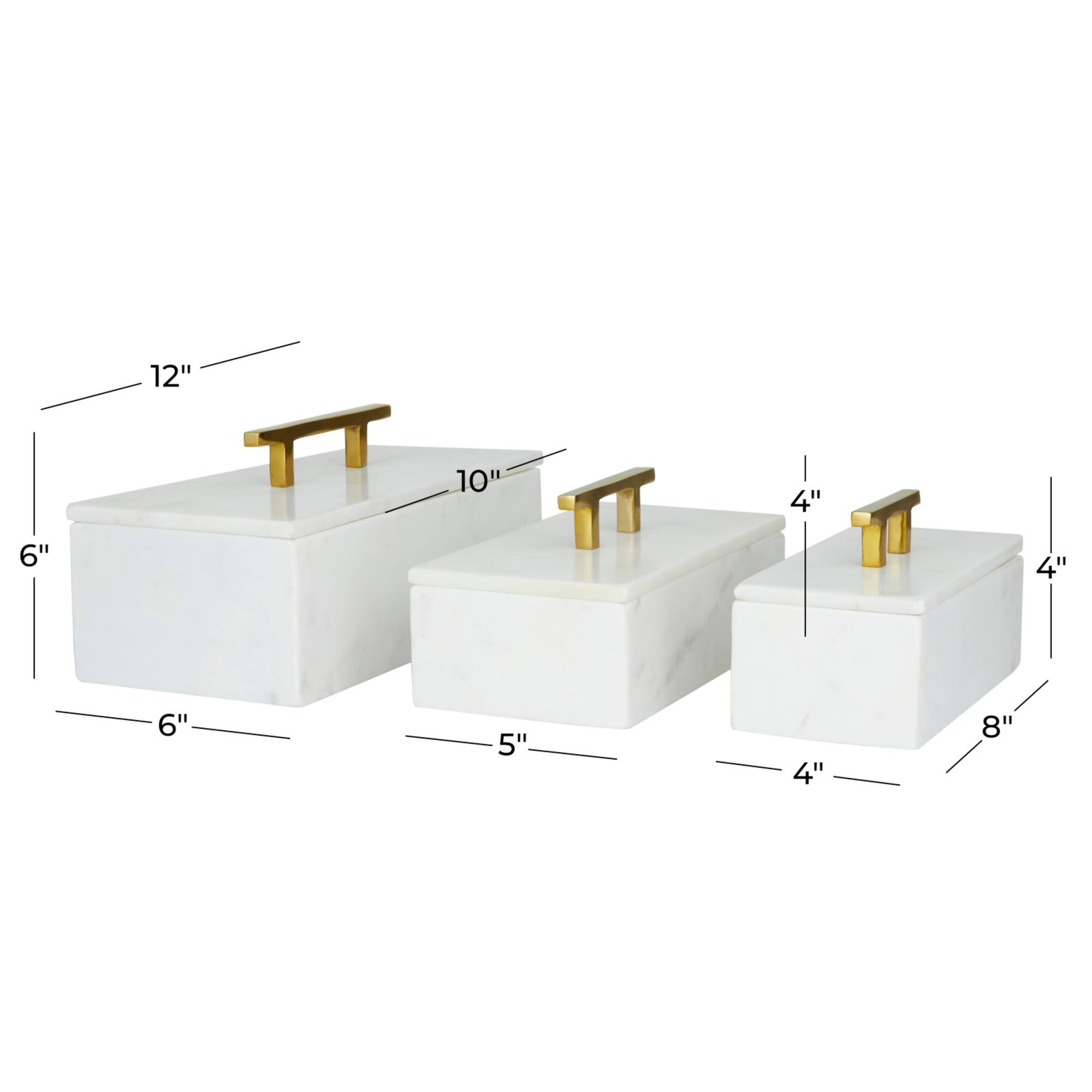 White Marble Modern Box Set
